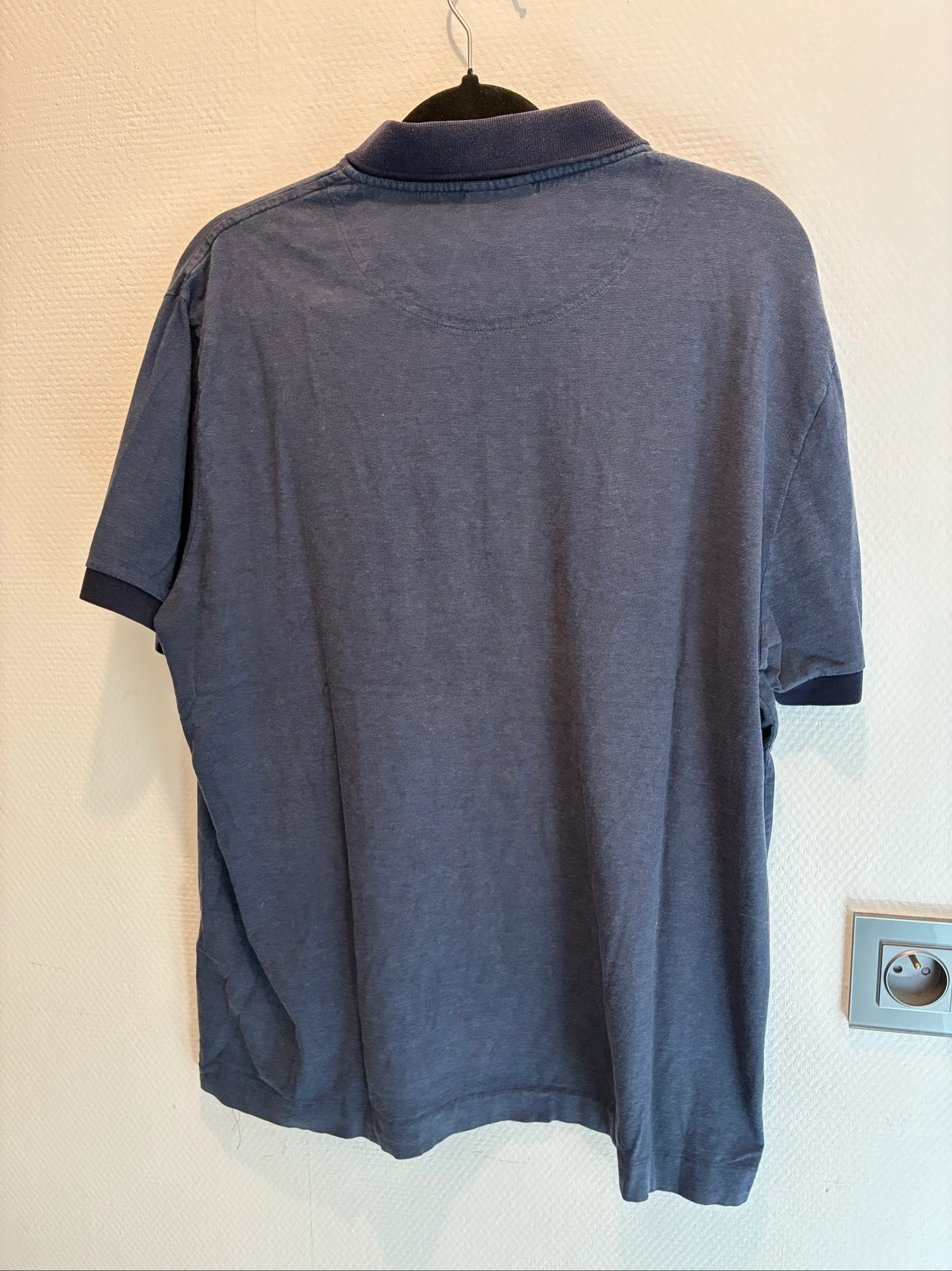 Marine blauwe Lacoste polo met zak – photo 2